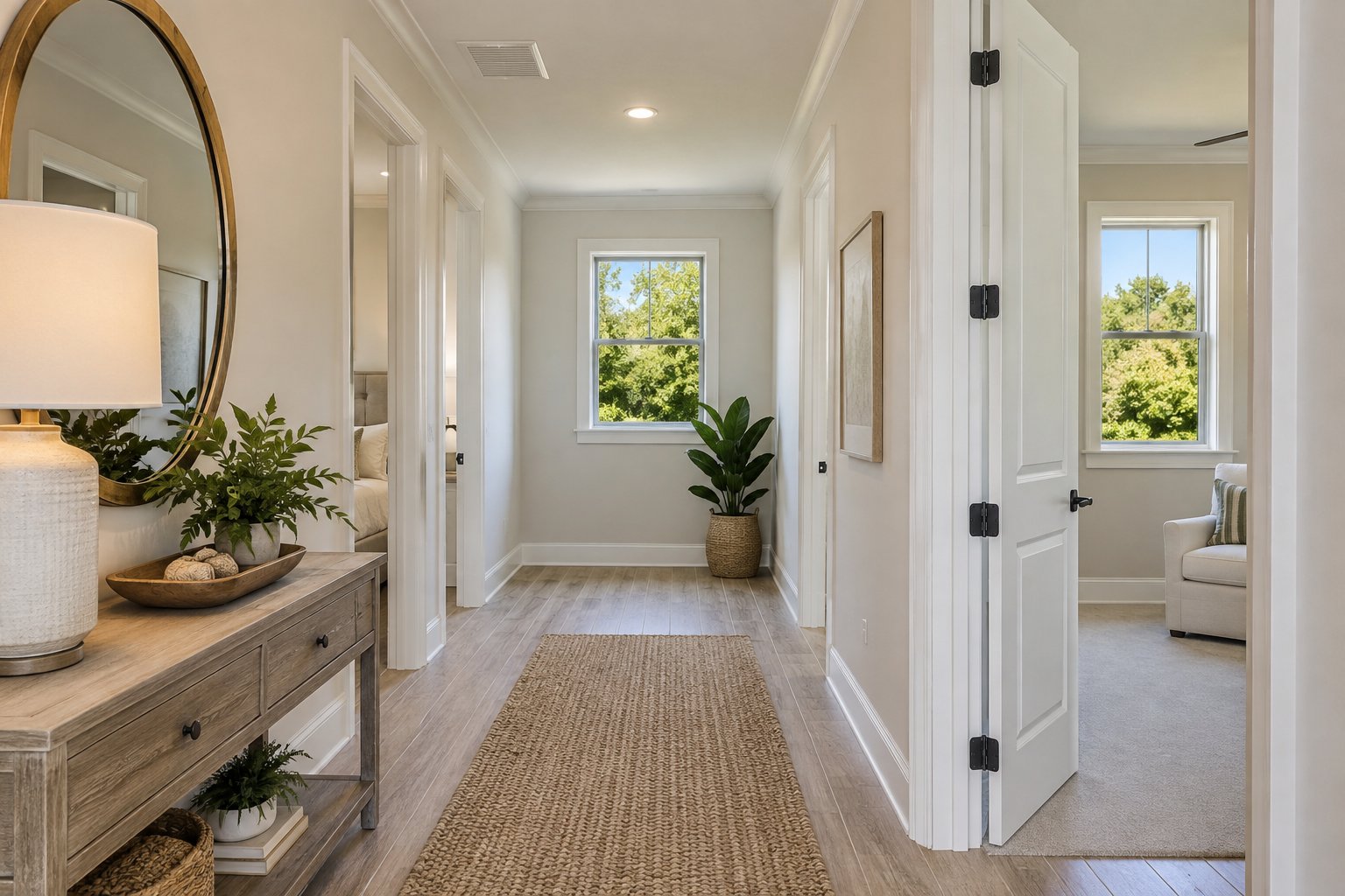 A bright Florida home interior, illustrative